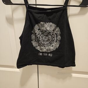 H&M Black Graphic Tank Top